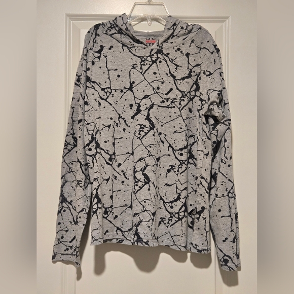 One Point Other - Gray and Black Splatter One Point L Hoodie